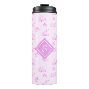 Süße Landgans-Toile-Muster-Monogramm Thermosbecher