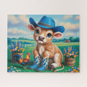 Süße Landkuh Puzzle