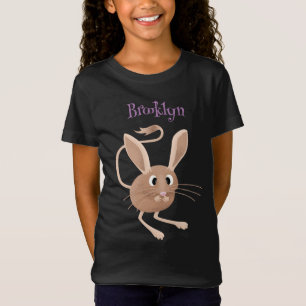 Süße Langohren-Springmaus Cartoon-Illustration T-Shirt