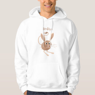 Süße Langohren-Zwergspringmaus Cartoon-Illustratio Hoodie