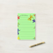 Süße Laubfrösche für Kinder Post-it Klebezettel (Auf Schreibtisch)