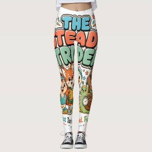 Süße Laufclub-Tierfreunde der Steady Striders Leggings