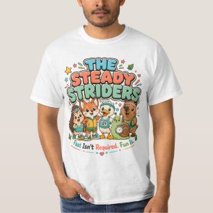 Süße Laufclub-Tierfreunde der Steady Striders T-Shirt