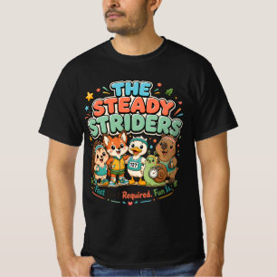 Süße Laufclub-Tierfreunde der Steady Striders T-Shirt