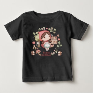 Süße, launige Kleine Rotkäppchen-Geburtstags-  Baby T-shirt