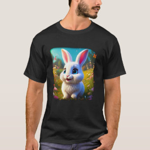 Süße lebendige Baby-Osterhase-Grafik u2013 Mädchen T-Shirt