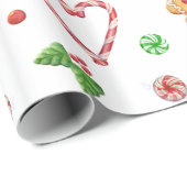Süße Lebkuchen-Plätzchen u. Süßigkeits-Packpapier Geschenkpapier (Rolleneckpunkt)