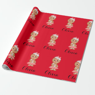 süße Lebkuchen-Verpackungspapiere Geschenkpapier