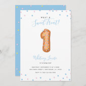 Süße Leckerei Erster Geburtstag Einladung (Vorne/Hinten)