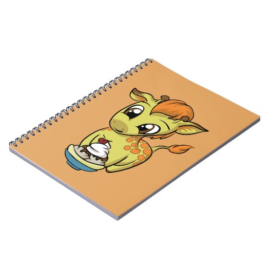 Süße Leckerei! Giraffe Notizblock (Linke Seite)