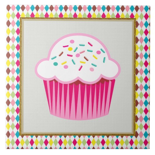 Süße Leckerei-Kuchen-Küchen-oder Restaurant-Fliese Fliese (Vorderseite)