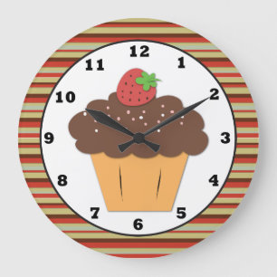 Süße Leckerei-Kuchen-Wand-Uhr Große Wanduhr