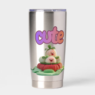 Süße Leckereien 3D Kawaii Kunst Thermobecher