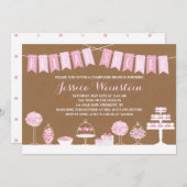 Süße Leckereien | Brautparty Einladung (Vorne/Hinten)