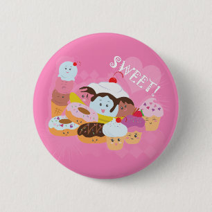 Süße Leckereien Button