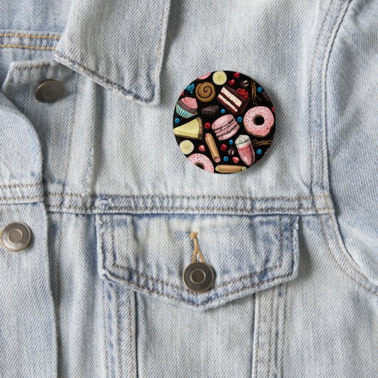 Süße Leckereien Button (Beispiel)