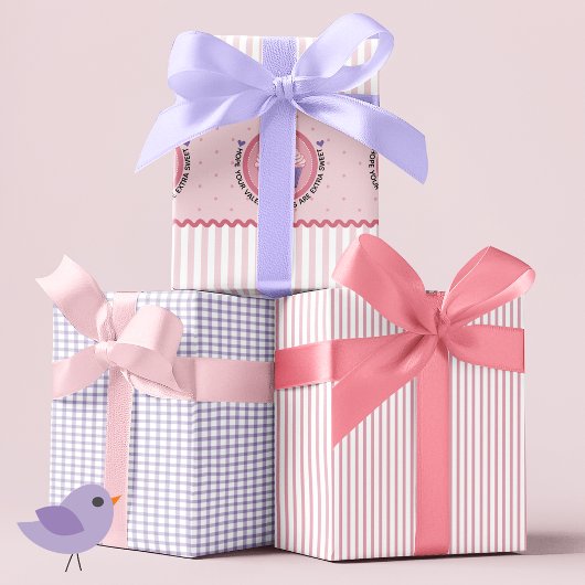 Süße Leckereien Cupcake Valentinstag Geschenkpapier Set