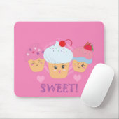 Süße Leckereien - Cupcakes! Mousepad (Mit Mouse)