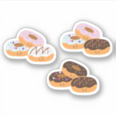Süße Leckereien - Donuts! Aufkleber (Vorderseite)