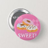 Süße Leckereien - Donuts! Button (Vorne & Hinten)