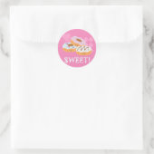 Süße Leckereien - Donuts! Runder Aufkleber (Tasche)