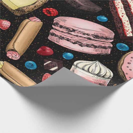 Süße Leckereien Geschenkpapier (Ecke)