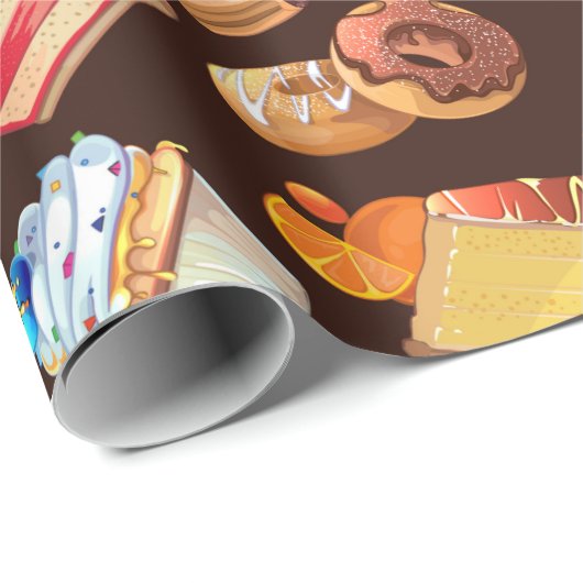 Süße Leckereien Geschenkpapier (Rolleneckpunkt)