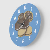Süße Leckereien Große Wanduhr (Winkel)