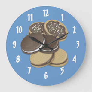Süße Leckereien Große Wanduhr