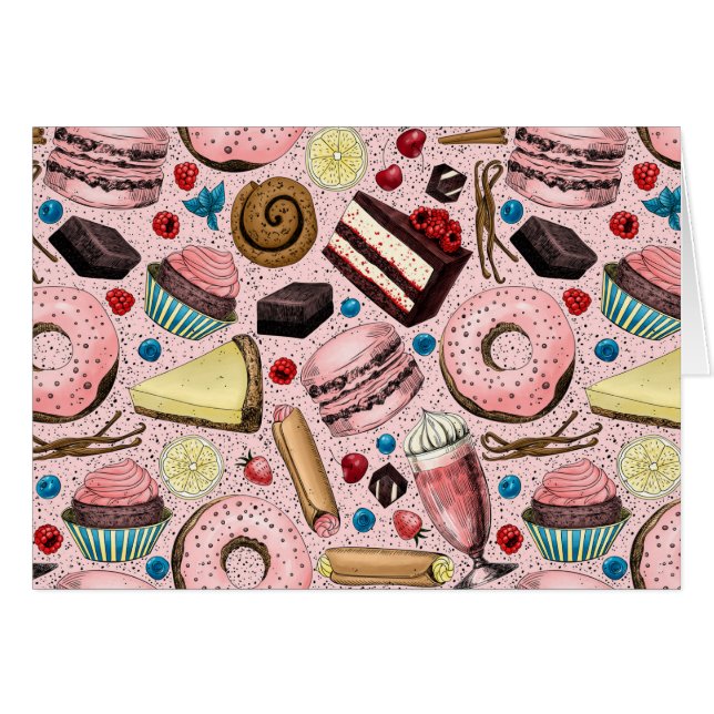 Süße Leckereien in Rosa (Vorderseite (Horizontal))