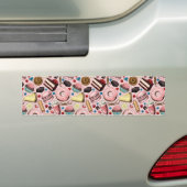 Süße Leckereien in Rosa Autoaufkleber (Auf Auto)