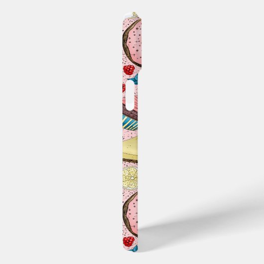 Süße Leckereien in Rosa Case-Mate iPhone Hülle (Rückseite / Rechts)