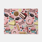 Süße Leckereien in Rosa Fußmatte (Vorderseite)