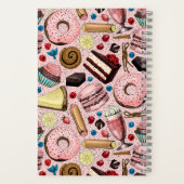 Süße Leckereien in Rosa Notizblock (Rückseite)