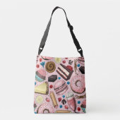 Süße Leckereien in Rosa Tragetaschen Mit Langen Trägern (Rückseite)