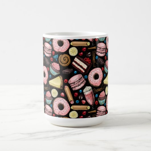Süße Leckereien Kaffeetasse (Mittel)
