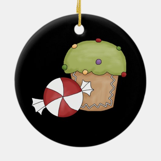 Süße Leckereien Keramik Ornament (Hinten)