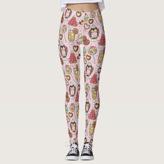 Süße Leckereien Leggings (Vorderseite)