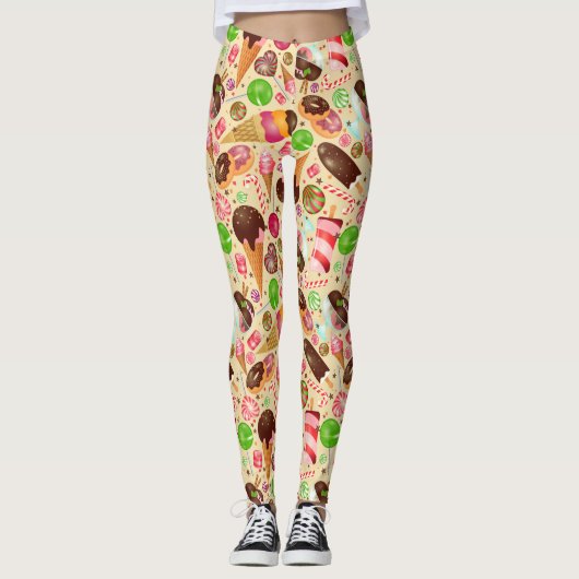 Süße Leckereien Leggings (Vorderseite)