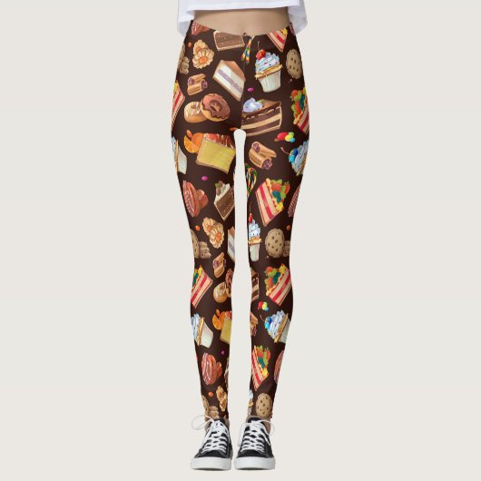 Süße Leckereien Leggings (Vorderseite)