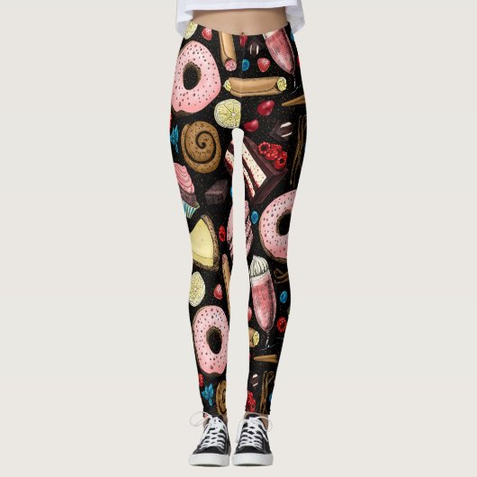 Süße Leckereien Leggings (Vorderseite)