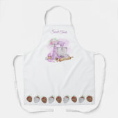 Süße Leckereien Lila Schürze (Vorderseite)