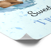 Süße Leckereien Niedliche kleine Bambi blauen Wolk Poster (Ecke)