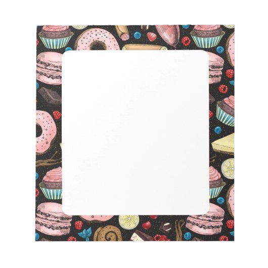 Süße Leckereien Notizblock (Vorderseite)