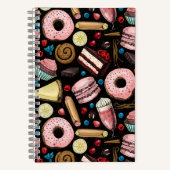 Süße Leckereien Notizblock (Vorderseite)