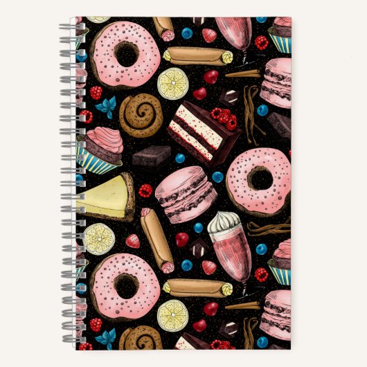 Süße Leckereien Notizblock (Vorderseite)