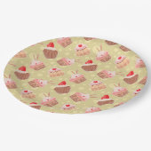 Süße Leckereien Pappteller (Schrägansicht)