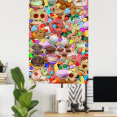 Süße Leckereien Poster (Heimbüro)