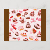 Süße Leckereien Postkarte (Vorderseite)