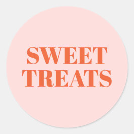 Süße Leckereien Runder Aufkleber